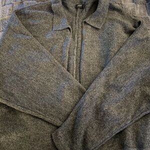 Women's Gray Cardigan Sweater